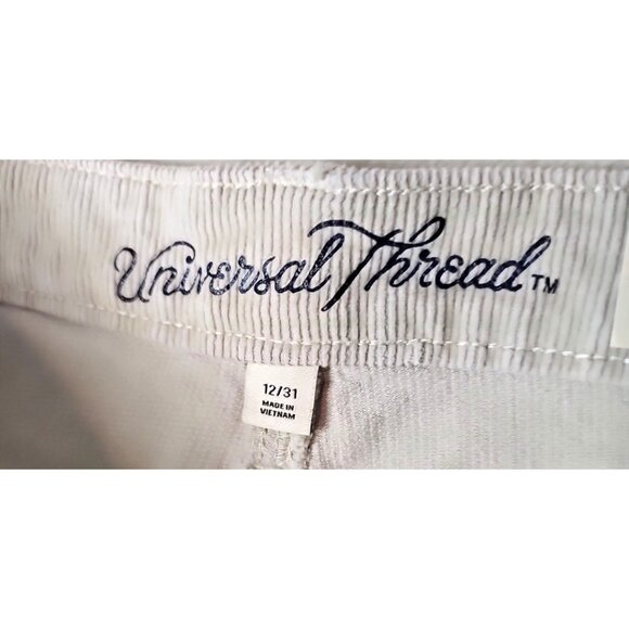 NWT Universal Thread Size 12R Cream High-Rise Bootcut Corduroy Pants - Picture 4 of 6